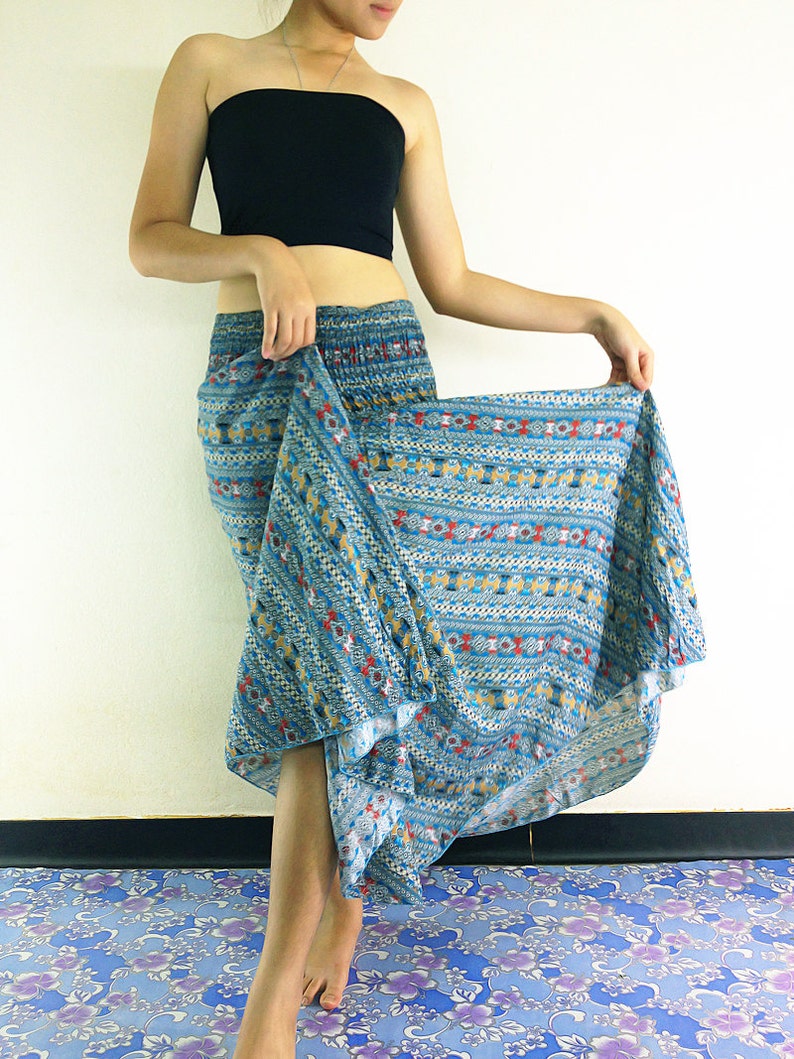 Thai Women Maxi Dress Gypsy Dress Skirt Rayon Dress Rayon | Etsy