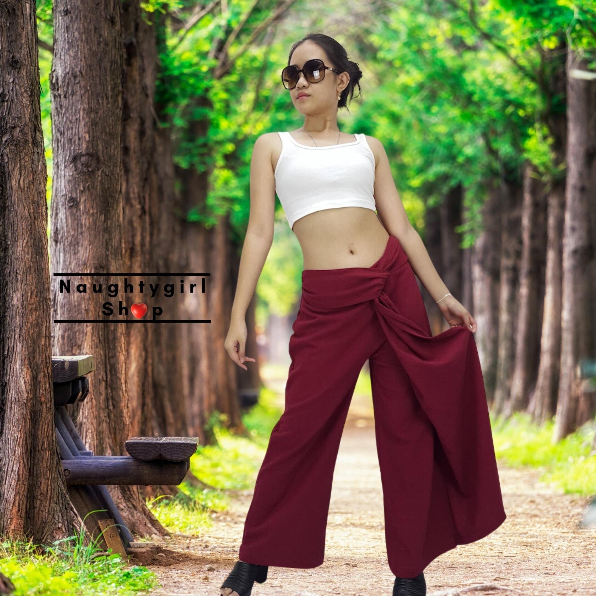 パンツ MASU COTTON WIDE TROUSERS RED 44 MASU（エムエーエスユー）のCOTTON WIDE TROUSERS REDの通販