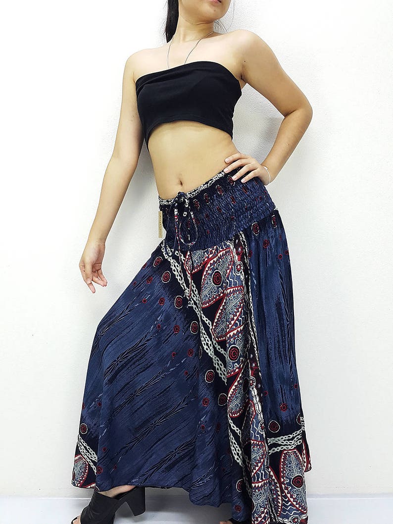 Women Dress Skirt Thai Dress Midi Dress Gypsy Dress Rayon Etsy