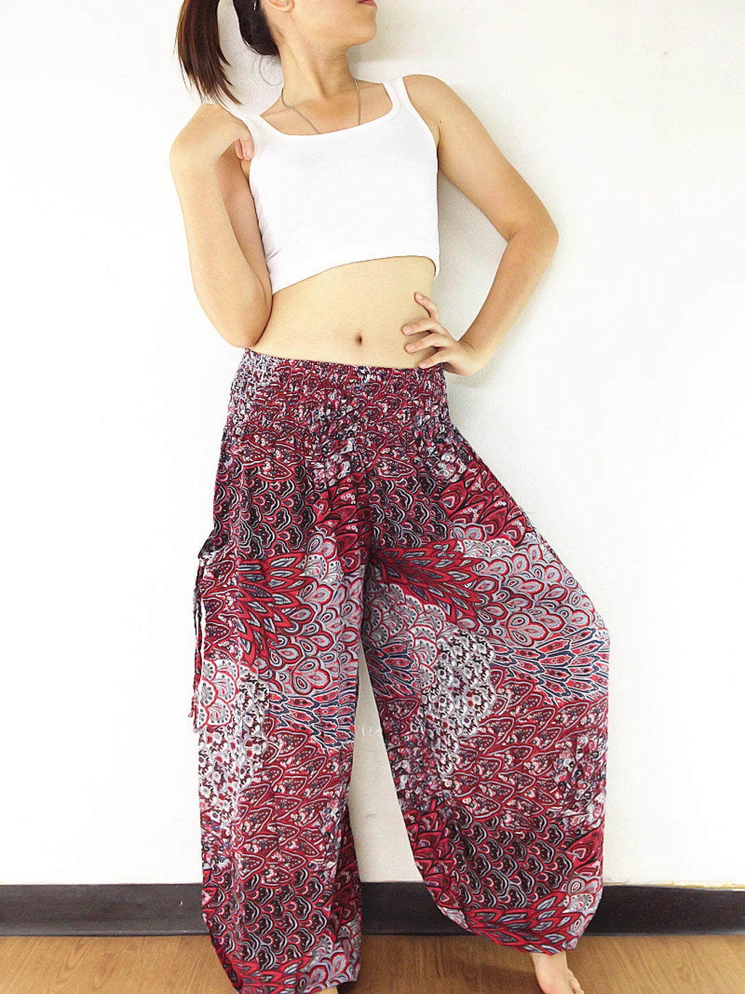 Women Trouser Pants Yoga Pants Aladdin Pants Thai Pants Baggy - Etsy