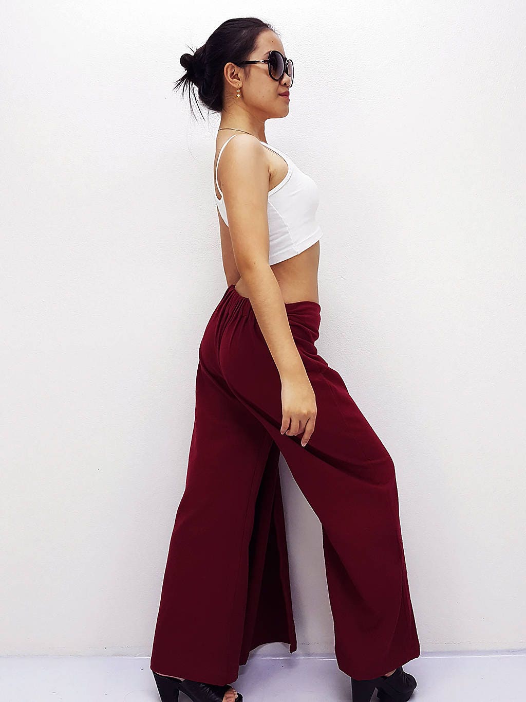 パンツ MASU COTTON WIDE TROUSERS RED 44 MASU（エムエーエスユー）のCOTTON WIDE TROUSERS REDの通販