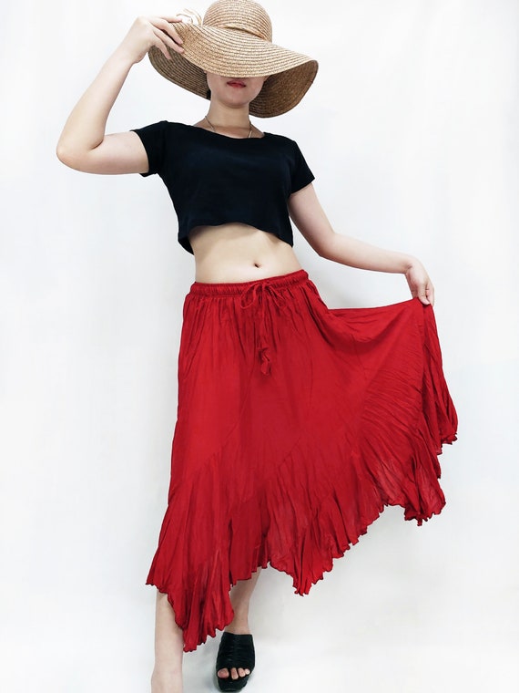 Women Skirt Gypsy Skirt Rayon Skirt Boho Skirt Hippie Skirt - Etsy