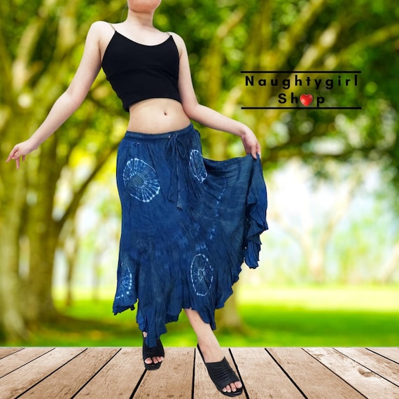 Buy Navy Blue Tie Dye Skirt Women Skirt maxi Skirt gypsy Skirt rayon Skirt boho Skirt hippie Skirt bohemian Skirt hand Dyed Skirt Online in India Etsy