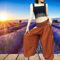 PLUS SIZE Burnt Orange Harem Pants,Women,Aladdin Baggy Gypsy Rayon Hippie Yoga Pants,Trouser (TC47) product logo