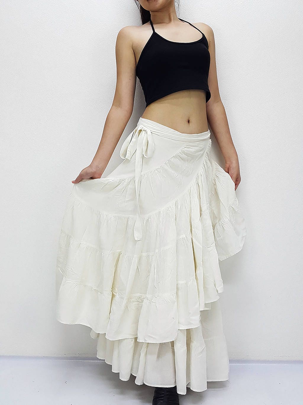 ruffle maxi skirt pattern