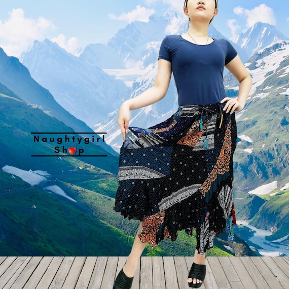 Buy Patchwork Skirt Women Maxi Skirt gypsy Skirt rayon Skirt boho Skirt hippie Skirt summer Beach Skirt Comfy Skirt Bohemian Skirt unique PWS8 Online in India Etsy