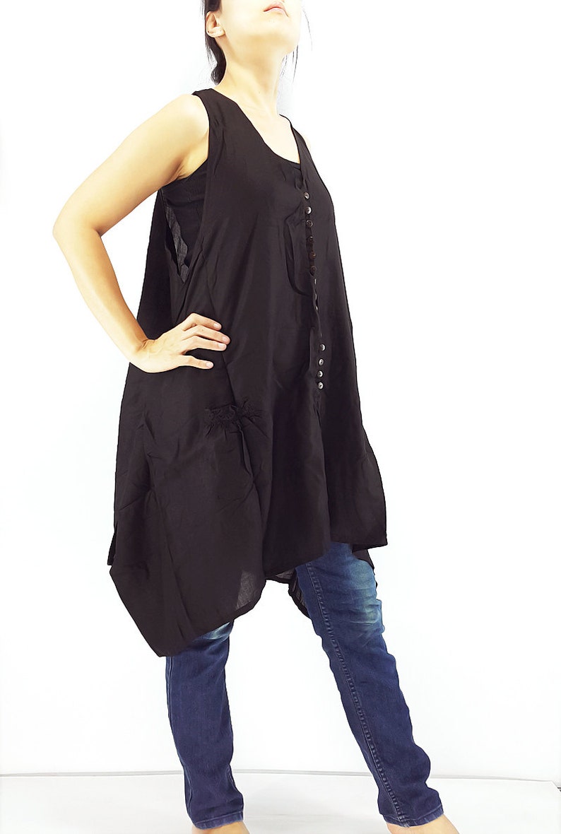 PRB12 Women Rayon Jackets Rayon Wraps Cloak Tank Top Colorful Jacket Unique Jacket Cropped Jackets Black
