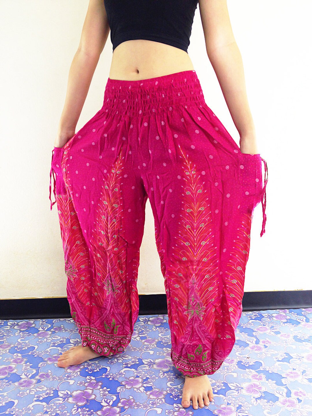 Women Trouser Pants Yoga Pants Aladdin Pants Thai Pants Baggy - Etsy