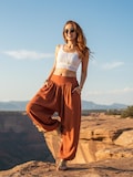 Pikalda-Thai Cotton Harem Pants: Women's Comfy Boho Stonewashed Trousers PT001 product logo