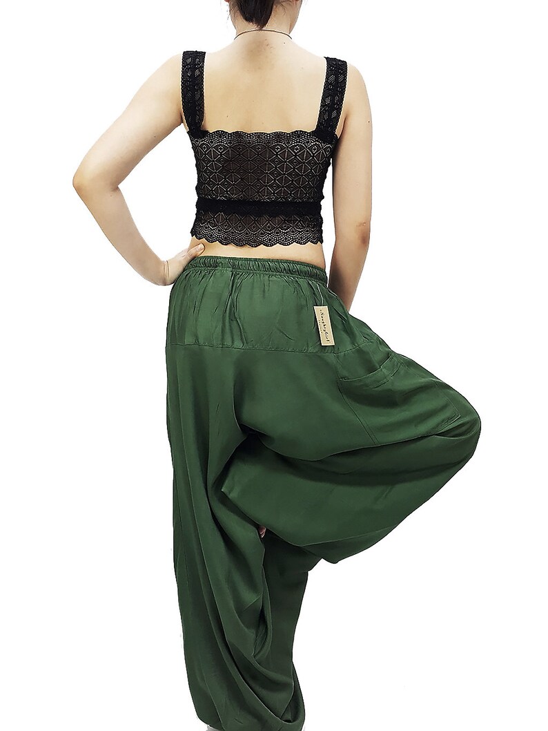 SRHC15 Harem Pants Women Yoga Pants Drop Crotch Aladdin Pants Etsy