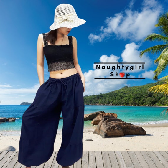 Pantalon Bombacho Pantalon Estilo Aladino Para Mujer Qii-Leggings