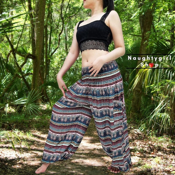 Pantalones de mujer, pantalones de yoga, pantalones Aladdin