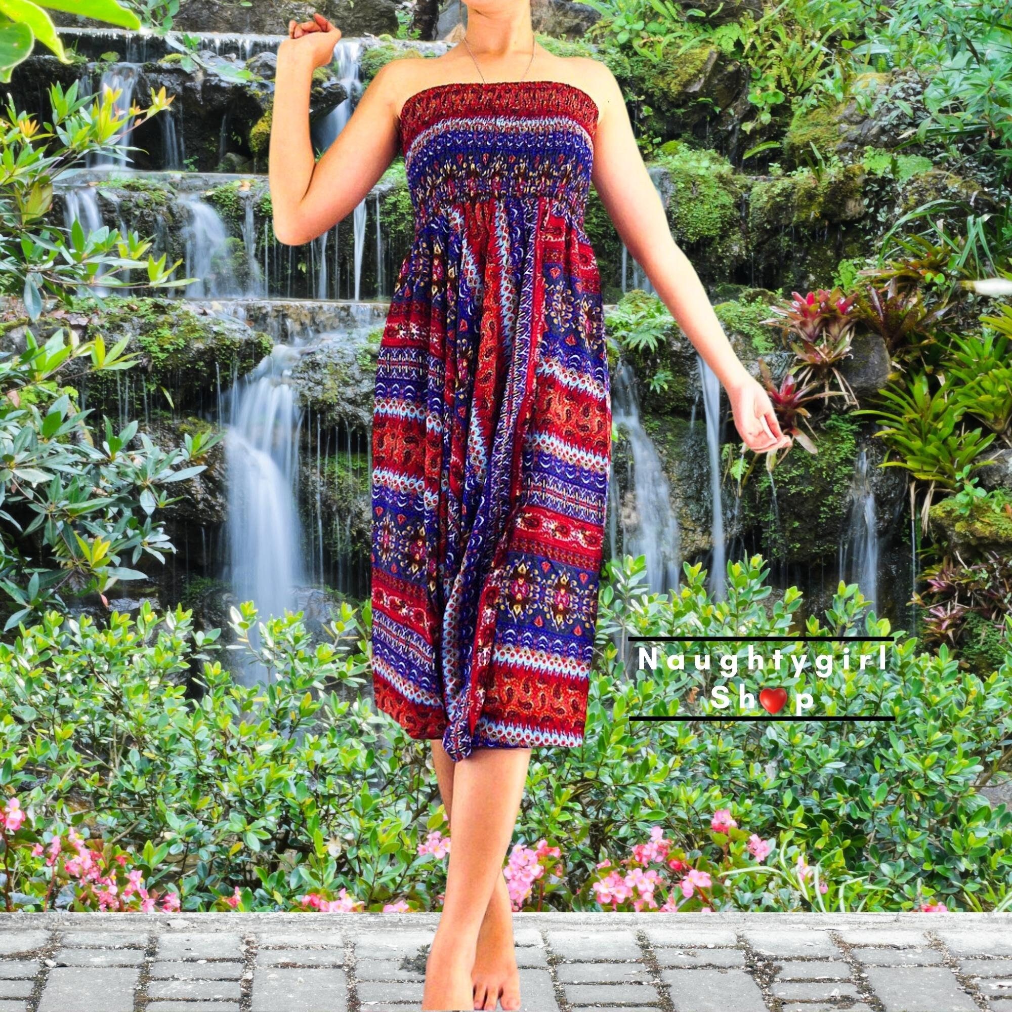 Harem Pants Women,Yoga Pants,Drop Crotch Aladdin Pants,Thai Pants,Boho Pants,Jumpsuits Rompers Harem Trousers Clothing Dark Blue Red (HP96)
