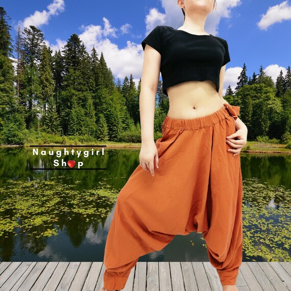 Samurai Pants,cotton Pants,unisex Harem Pants,ninja Pants Samurai Pants,cotton Pants,unisex Harem Pants,ninja Pants