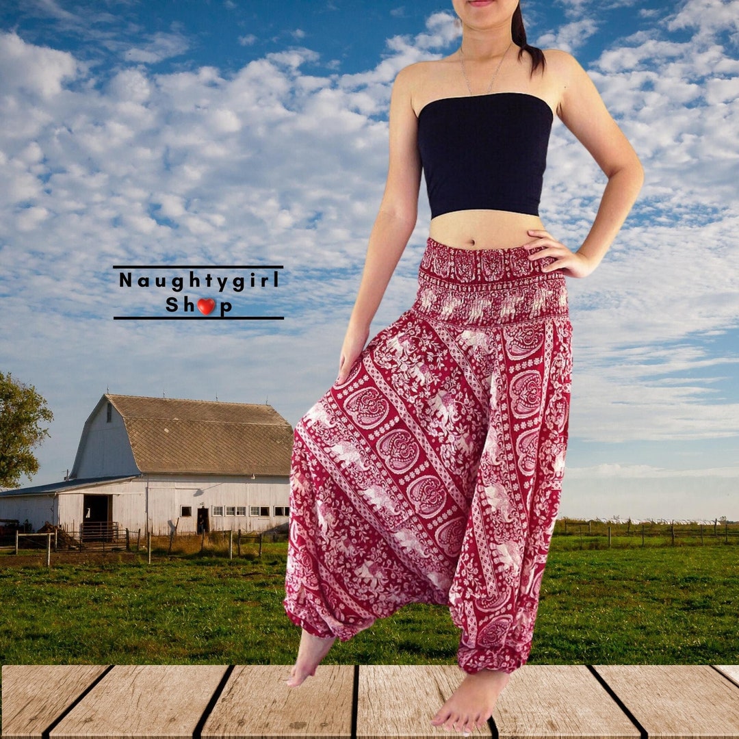 Women Clothing,harem Pants Yoga Pants,drop Crotch Aladdin Pants,thai