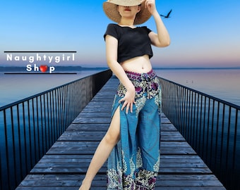 パンツ Dyed Twill Flower Wrap Big Pants BISHOOL（ビシュール）の「Dyed Twill Flower Wrap Big Pants