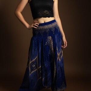 Pikalda-Peacock Rayon Harem Pants: Comfy Boho Hippie Loungewear HP28 image 11