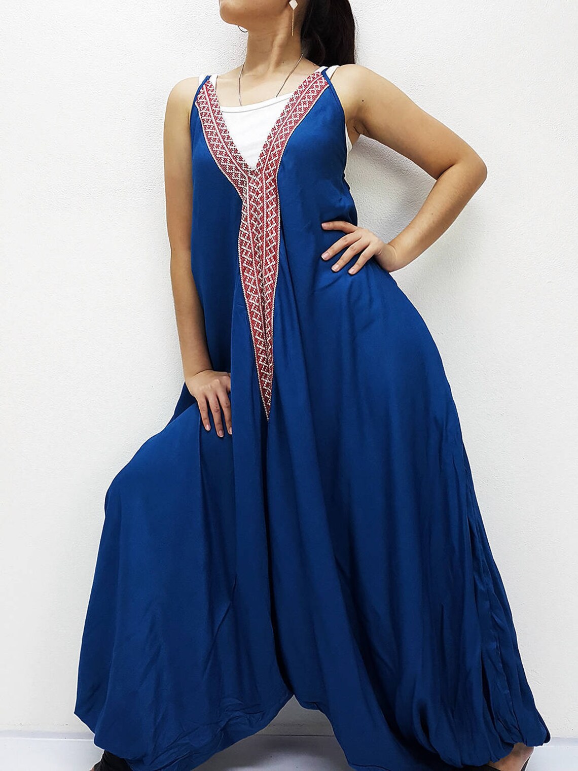 Jumpsuit Amber Jumpsuit Harem Jumpsuit Boho Jumpsuit Loose Etsy