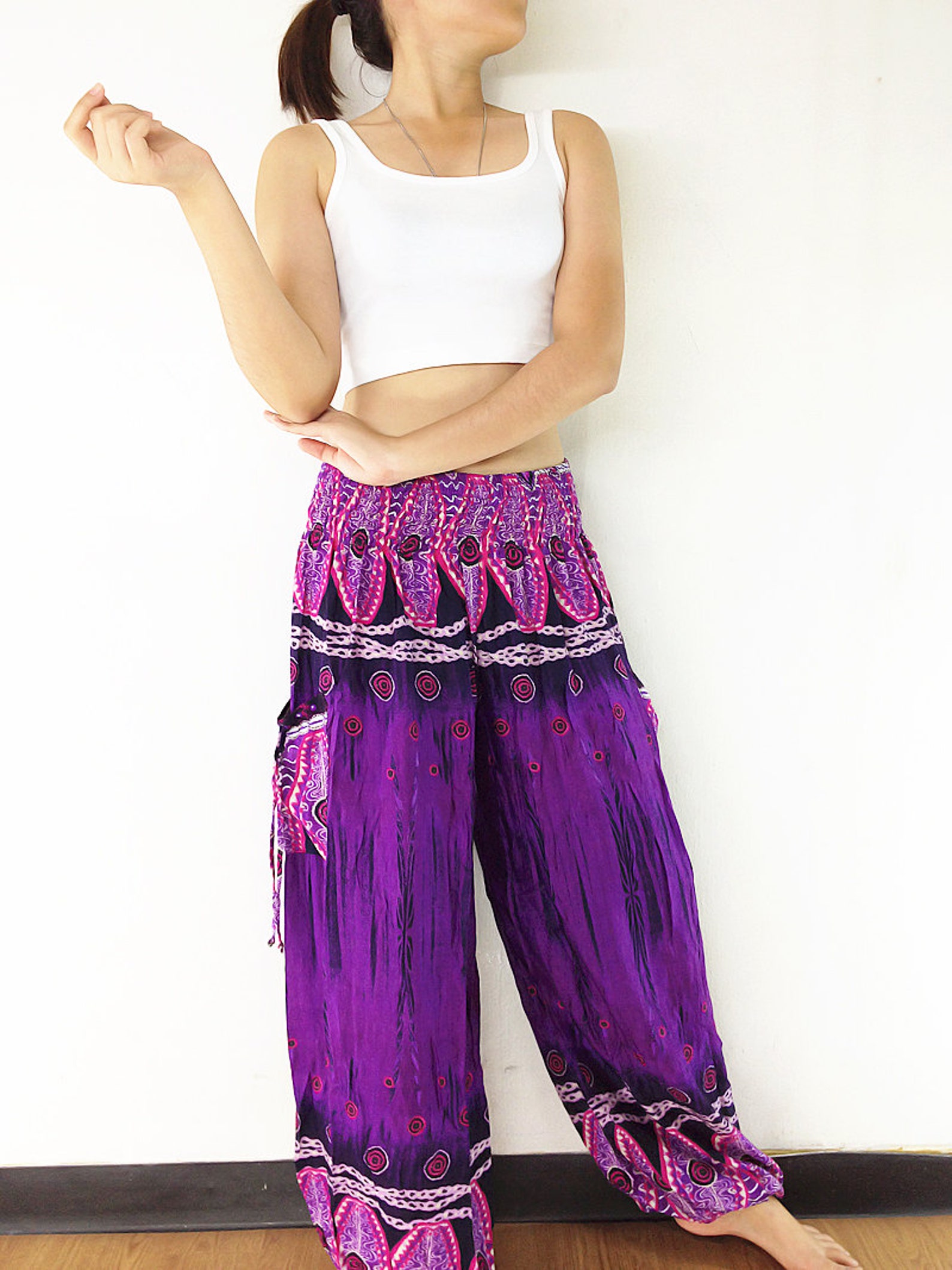 Harem Pants Women Yoga Pants Aladdin Pants Maxi Pants Baggy | Etsy
