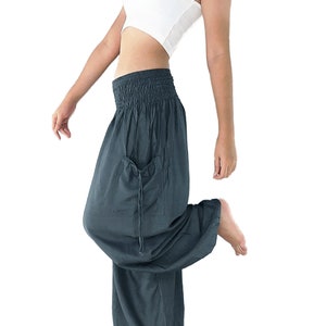 Harem Pants Women,Boho Clothing, Hippie Pants,Yoga Pants,Aladdin Pants,Loungewear Pants,Rayon,Viscose,Comfy Trouser, TC45 TC45 Gray
