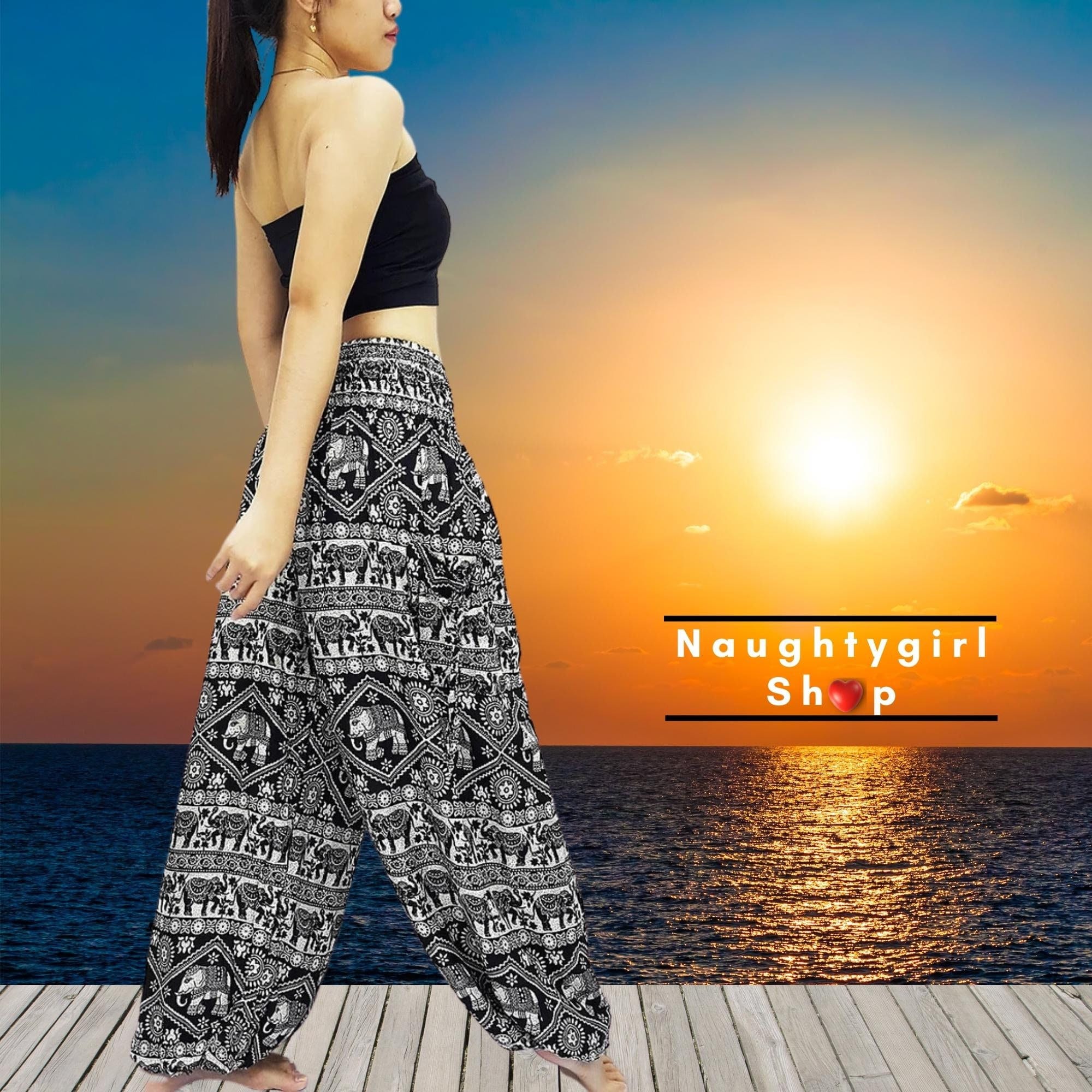 Pantalon Da Donna, Pantalon Harem, Pantalon Ner, Pantalon Con - Foto 8