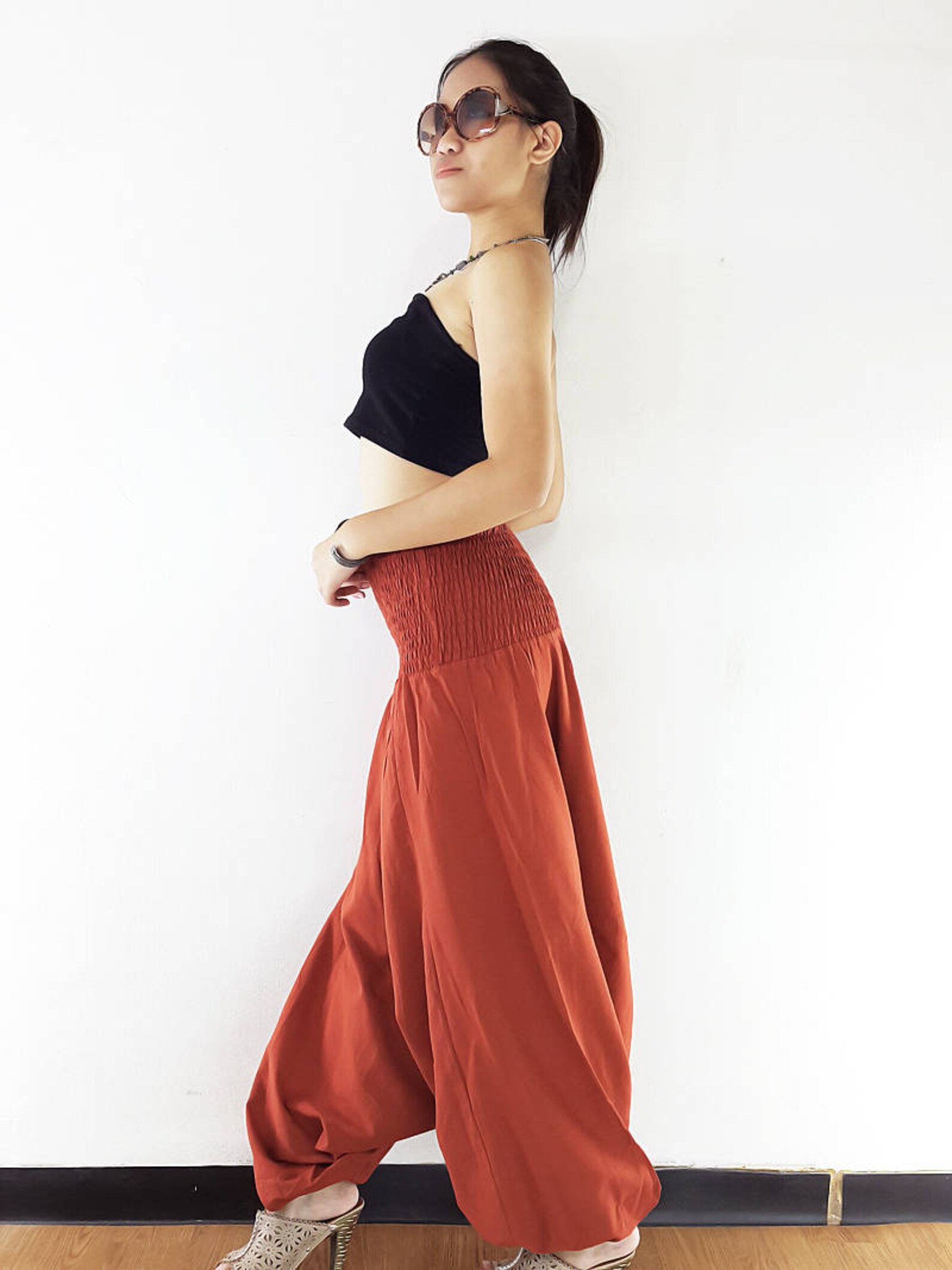 Women Harem Pants Yoga Pants Aladdin Pants Maxi Pants Boho Etsy