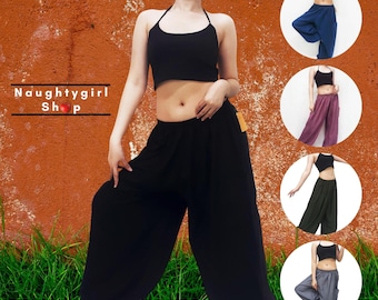 Solid Harem Pants,Women,Clothing Yoga Pants,Aladdin Pants,Hippie Pants,Boho Pants,Gypsy Pants,Rayon Pants,Viscose Pants,Comfy Trouser,SRNC