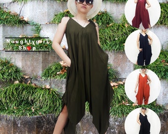 Womens Jumpsuit, Slip Jumpsuit, Long Jumpsuit, Boho Jumpsuit, Bohemian Jumpsuit, Loose Jumpsuit, Rayon Jumpsuit & Romper, Mathernity (LRJP)