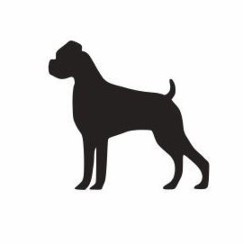 Boxer Decals for Cars and Walls Dog Lover Decals Dog Lover Etsy