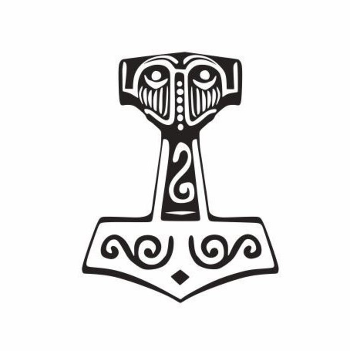Thor's Hammer Decal Thor hammerwielding God Norse Etsy