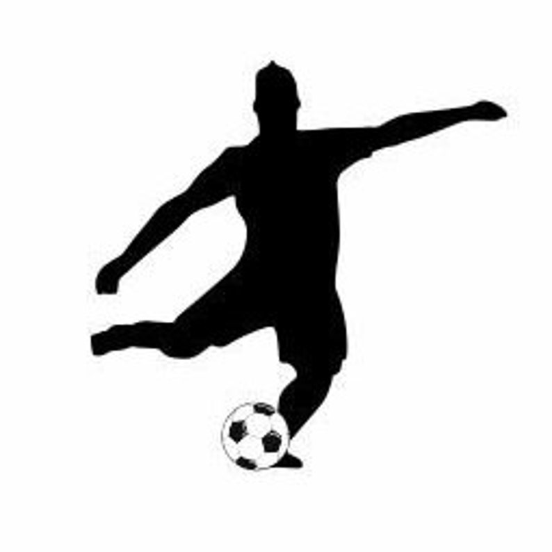  Soccer Player Decal  Soccer  Decals  Sport Decals  Soccer  Etsy