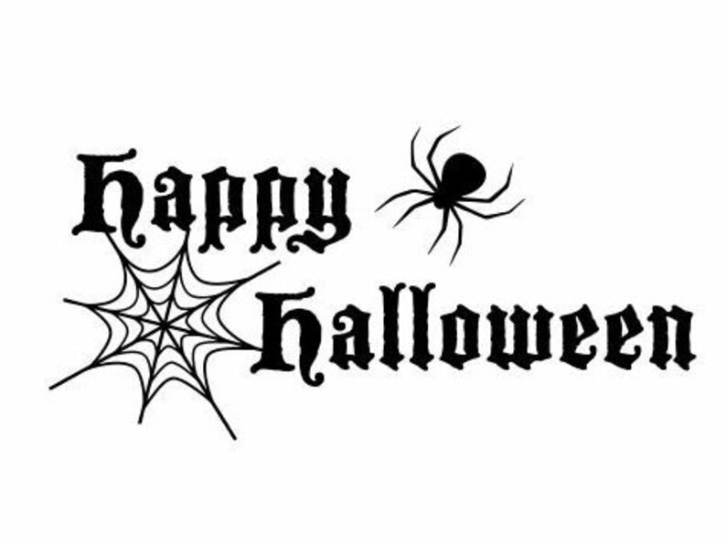 Happy Halloween Decals Spooky Decals Haunted House Decals  Etsy