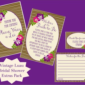Customizable Hawaiian Luau Food Labels Printable PDF | Etsy