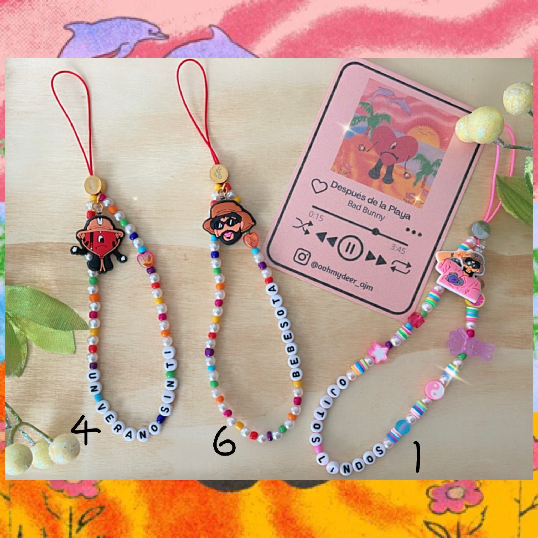 Bad bunny phone charm Clearance