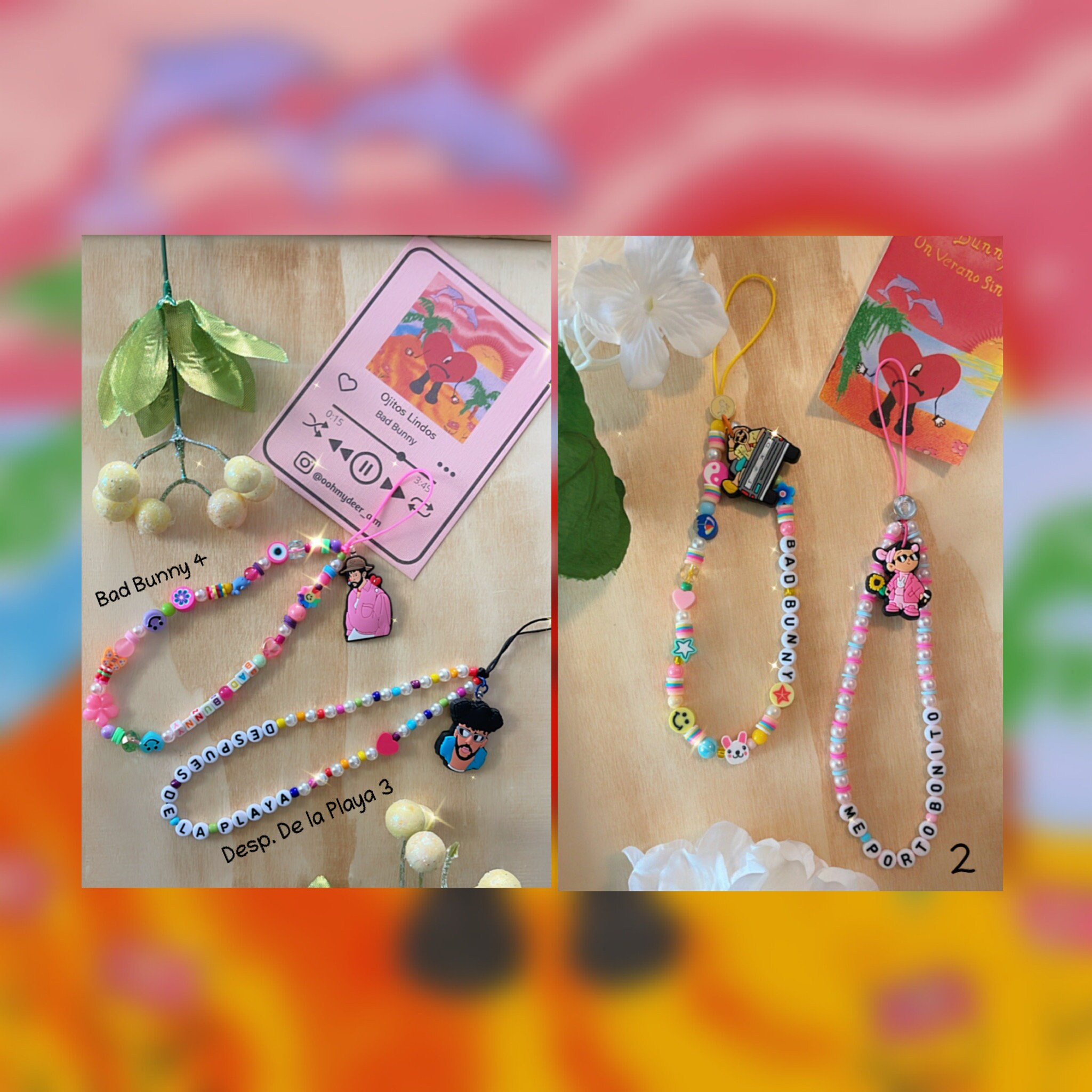 Bad bunny phone charm Clearance