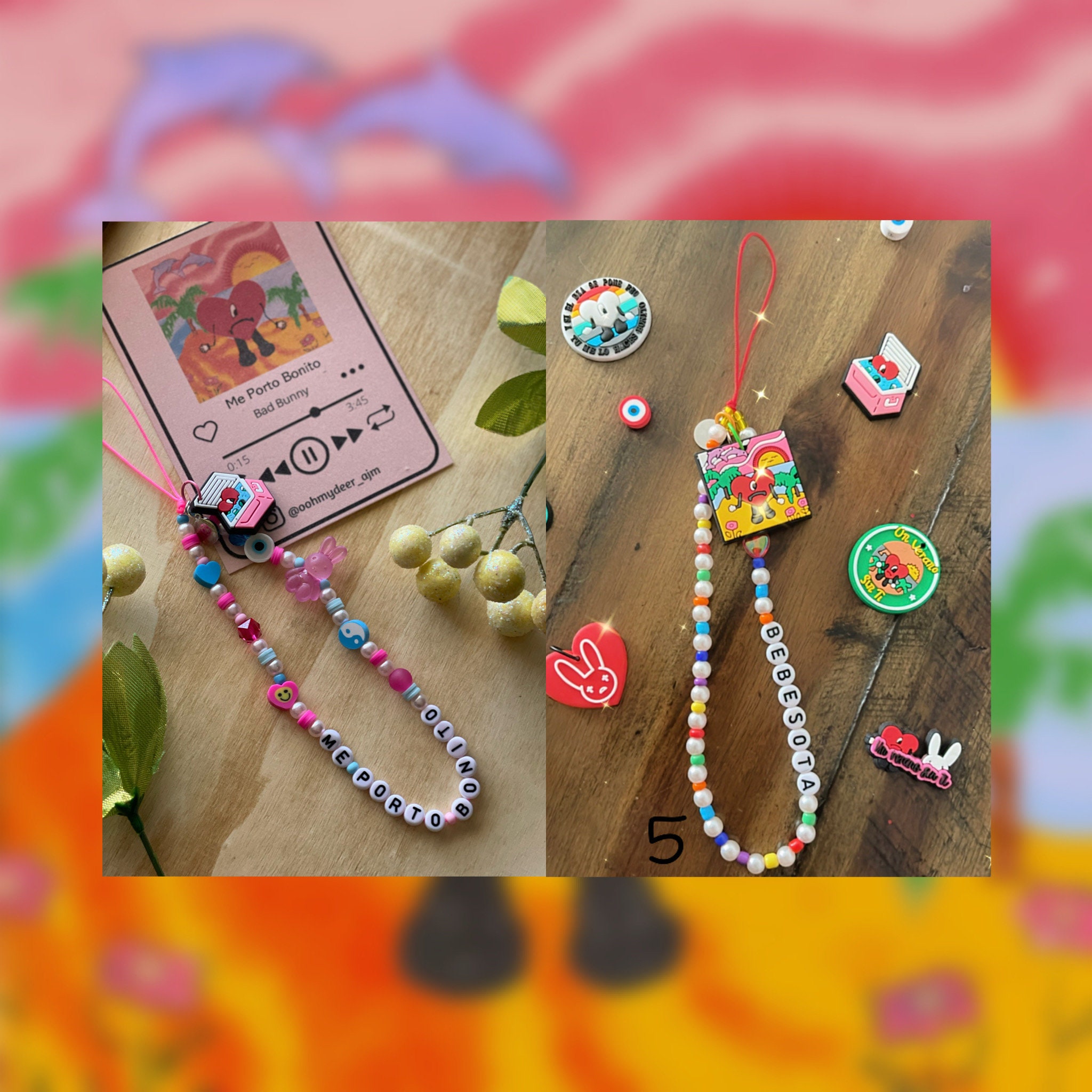 Bad bunny phone charm Clearance