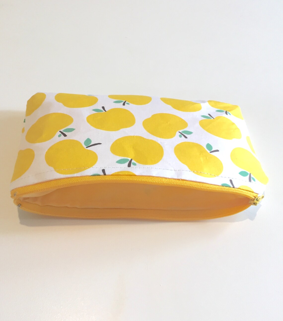 Cute Pencil Case Yellow Pencil Case Stationery Bag Zipper Etsy