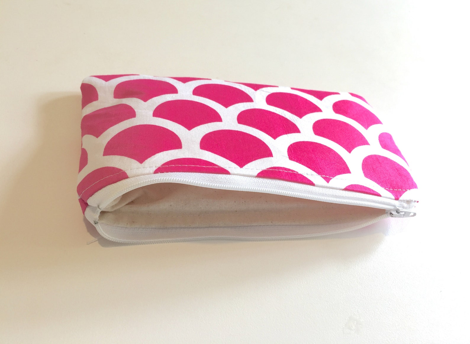 Pretty Pencil Case Pink Pencil Case Bright Pencil Case Pink Etsy