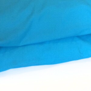 Blue pillowcase or pillow cover, large memory foam, large standard, plain solid colour