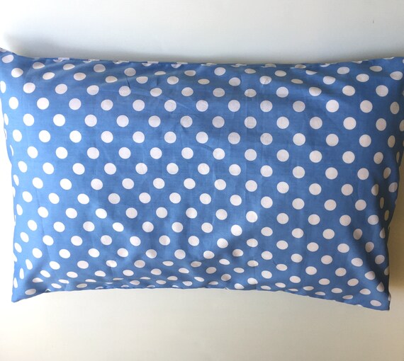 Blue spot pillowcase blue pillowcase Blue pillowcase | Etsy