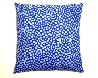 Cushion cover in blue confetti design printed fabrics ,throw pillow cover,