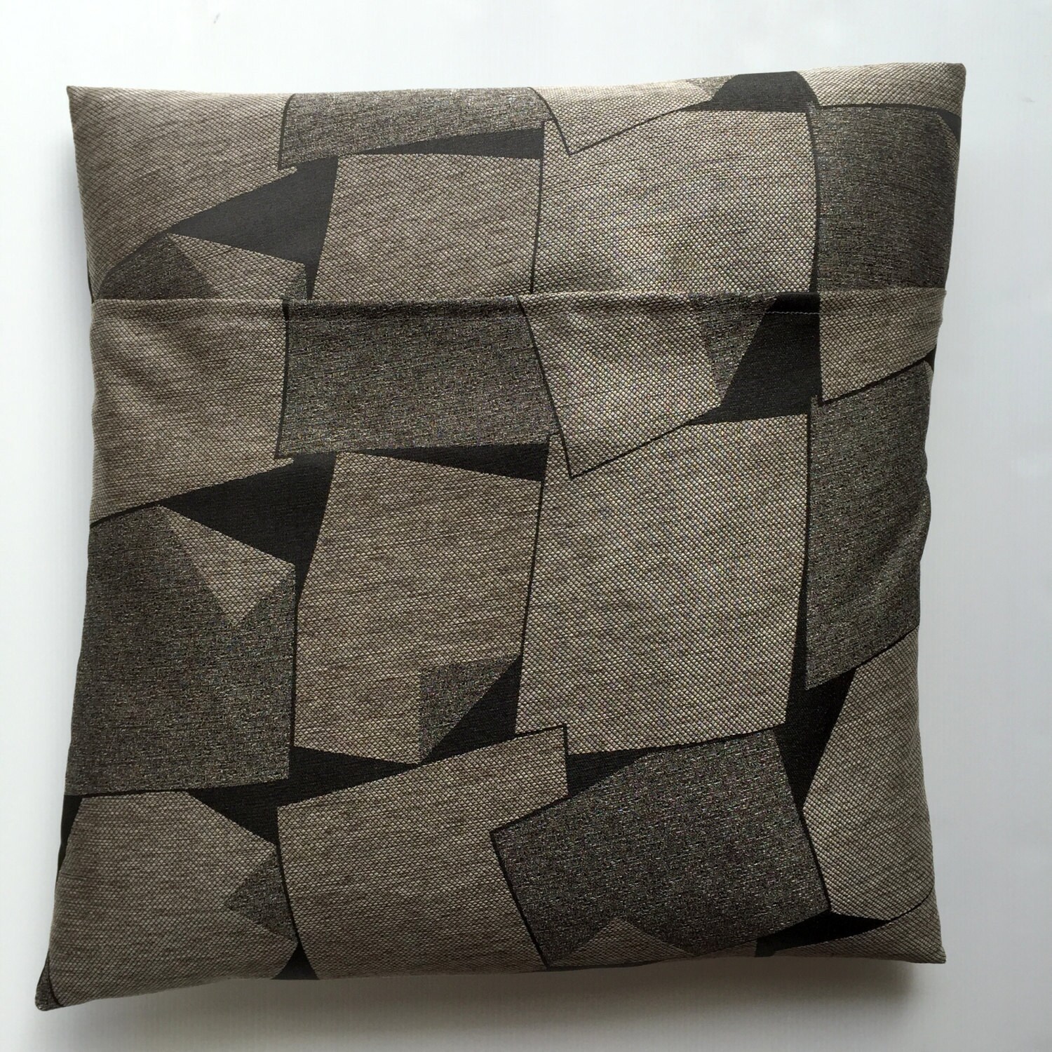 Grey Cushion Cover Black Cushion Cover Geometric Cushion Etsy
