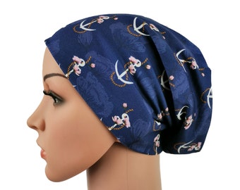 Beanie Jersey de mujer Anchor Roses Purple Beanie Holiday