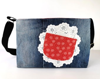 Jeanstasche Handtasche Tasche Jeans Upcycling