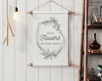 Bild Sofort Download Blumen png jpg Schrift Poster selber drucken minimalistisch Büro Wall art Eukalyptus romantisch hygge grün Blumenranken