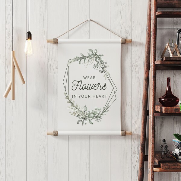 Bild Sofort Download Blumen png jpg Schrift Poster selber drucken minimalistisch Büro Wall art Eukalyptus romantisch hygge grün Blumenranken