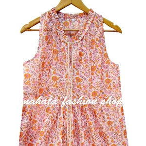 little sunflower printed cotton ruffle maxi dress - Henley neckline with tassel bohemian dress - sleeve less long maxi