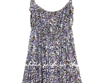 summer paisley floral vintage women strap long maxi dress -  sleeve less maxi - summer bohemian dress