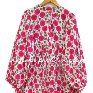 pink color printed epic look maxi dress - collared neckline with button maxi dress - long sleeve with button maxi dress