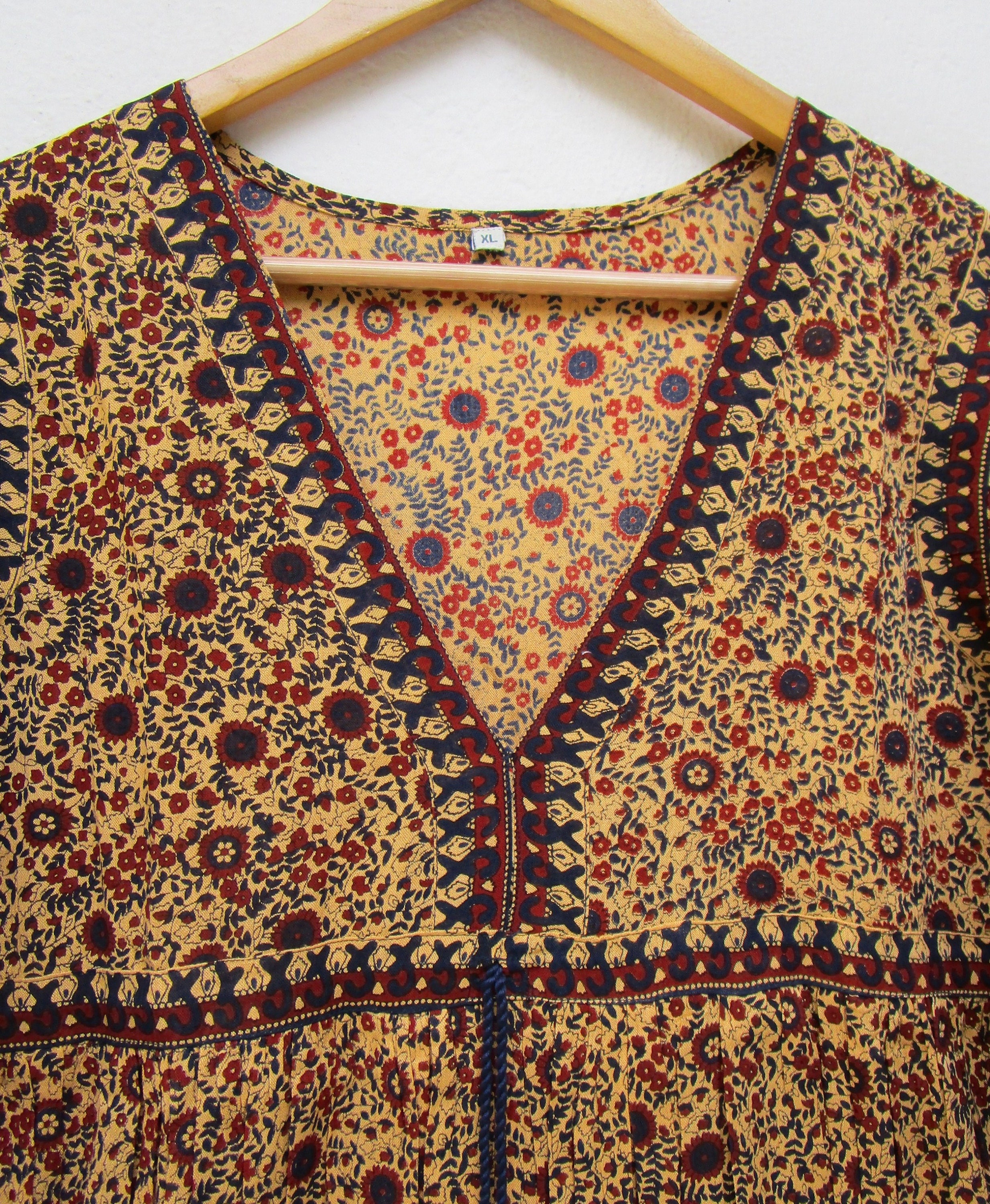 Rayon Crepe Daily Wear Floral Printed Maxi Dress Deep V Etsy